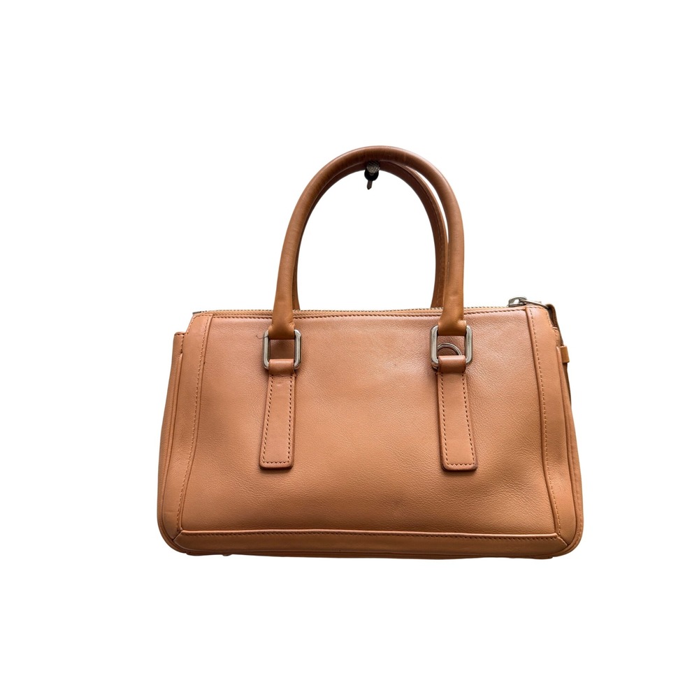 Coach Rowan Satchel Tan Leather Handbag F79946 Silver Hardware